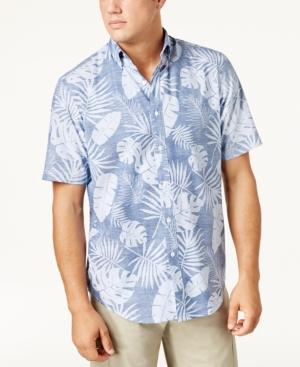 Club Room Men's Reverse Floral-print Shirt, Created For Macy's