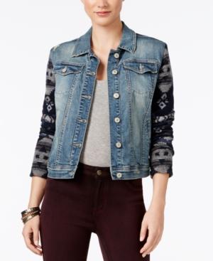 Vintage America Mixed-media Denim Jacket