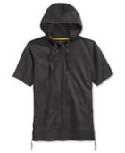 Sean John Men's Short-sleeve Hooded Flight Shirt