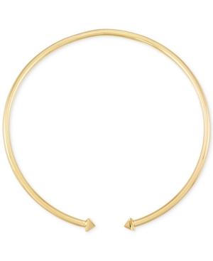 Pyramid Stud Collar Necklace In 14k Gold Vermeil
