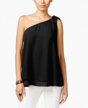 Inc International Concepts One-shoulder Bow Blouse, Only At Macy's