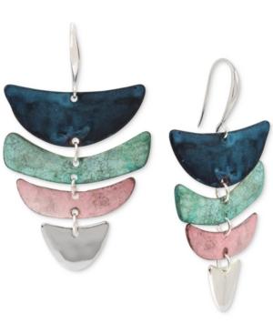 Robert Lee Morris Soho Silver-tone Multi-stone Chandelier Earrings