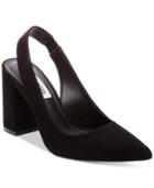 Steve Madden Women's Dove Slingback Block-heel Pumps Women's Shoes