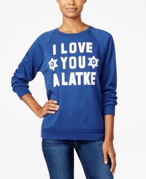 Freeze 24-7 Juniors' Latke Graphic Sweatshirt