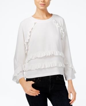 Armani Exchange Ruffled Sweatshirt