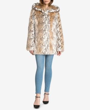Avec Les Filles Hooded Faux-fur Coat