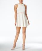 In Awe Of You By Awesomness Tv Juniors' Ruffled Cutout Fit & Flare Dress