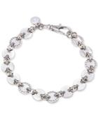 Dkny Silver-tone Multi-disc Link Bracelet, Created For Macy's