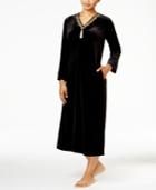 Thalia Sodi Embroidered Trimmed Velour Caftan, Only At Macy's