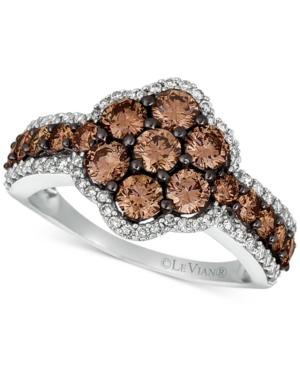 Le Vian Diamond Cluster Ring (1-9/10 Ct. T.w.) In 14k White Gold