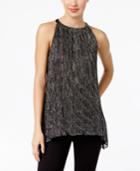 Alfani Petite Metallic Halter Top, Only At Macy's