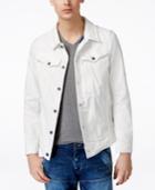 Gstar Men's 3301 Slim-fit White Denim Jacket