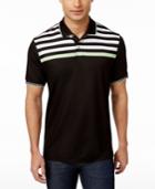Club Room Men's Striped-yoke Cotton Polo, Only At Macy's