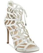 Guess Women's Anasia Lace-up Caged Gladiator Sandals Women's Shoes