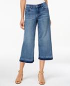 Style & Co. Petite Released-hem Thunder Wash Culottes, Only At Macy's