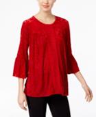 Jpr Textured Peasant Top