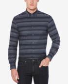 Perry Ellis Men's Classic-fit Striped Stretch Shirt