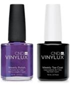 Creative Nail Design Vinylux Grape Gum Nail Polish & Top Coat (two Items), 0.5-oz, From Purebeauty Salon & Spa