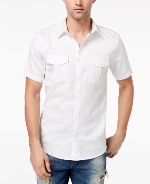 Guess Men's Arroyo Military Inspired Shirt