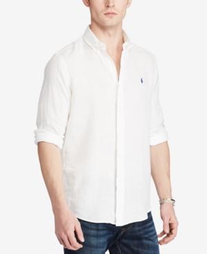 Polo Ralph Lauren Men's Linen Ocean-wash Sport Shirt