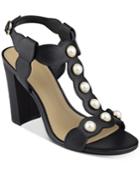 Marc Fisher Kaylee Embellished Block-heel Sandals Women's Shoes