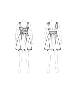 Customize: Switch To Mini Length - Fame And Partners Printed Pleated Mini Dress