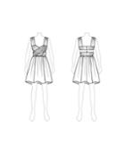 Customize: Switch To Mini Length - Fame And Partners Printed Pleated Mini Dress