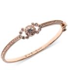 Givenchy Rose Gold-tone Crystal Bangle Bracelet