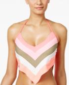 Vince Camuto Cropped Colorblocked Bikini Top Women's Swimsuit