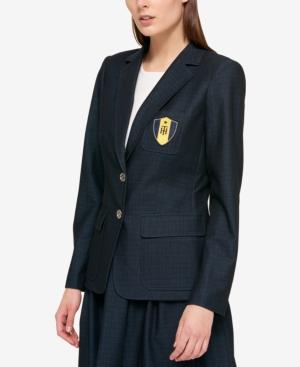 Tommy Hilfiger Logo-patch Polished Denim Blazer