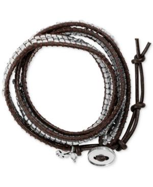 Lucky Brand Bead And Cord Wrap Bracelet