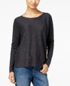 Eileen Fisher Linen Blend Seamed Sweater