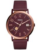 Fossil Women's Vintage Muse Red Leather Strap Watch 40mm Es4108