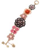 Betsey Johnson Gold-tone Multi-flower Bracelet
