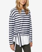 Sanctuary Ally Striped Layered-look Top
