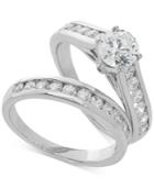 Lab Grown Diamond Channel-set Bridal Set (2 Ct. T.w.) In 14k White Gold