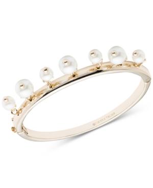 Ivanka Trump Gold-tone Imitation Pearl Lariat Shaky Bangle Bracelet