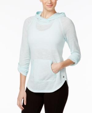 Calvin Klein Performance Microstriped Hooded Top