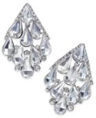 Thalia Sodi Silver-tone Crystal Chandelier Earrings, Created For Macy's
