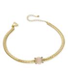 Inc International Concepts Gold-tone Pave & Pink Stone Choker Necklace, Only At Macy's