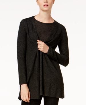 Eileen Fisher Tencel Blend Open-front Cardigan