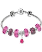 Sutton By Rhona Sutton Cubic Zirconia Multi-charm Bracelet Gift