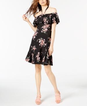 Jill Jill Stuart Floral-print Off-the-shoulder Dress, Created For Macy's