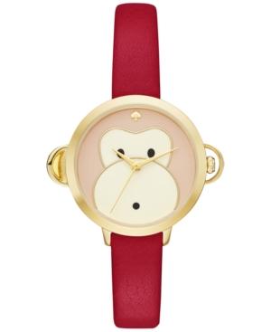 Kate Spade New York Women's Mini Metro Red Leather Strap Watch 26mm Ksw1066