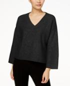 Eileen Fisher Cashmere-blend V-neck Box Sweater