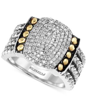 Balissima By Effy Diamond Statement Ring (1/3 Ct. T.w.) In Sterling Silver And 18k Gold