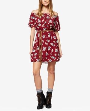 Sanctuary Skylar Printed Off-the-shoulder Dress