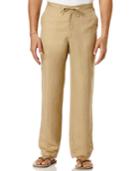 Cubavera Solid Linen-blend 32 Drawstring Pants