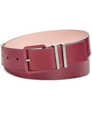 Calvin Klein Flat Strap Double Keeper Harness Belt