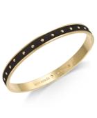 Kate Spade New York Gold-tone Studded Faux Leather Bangle Bracelet